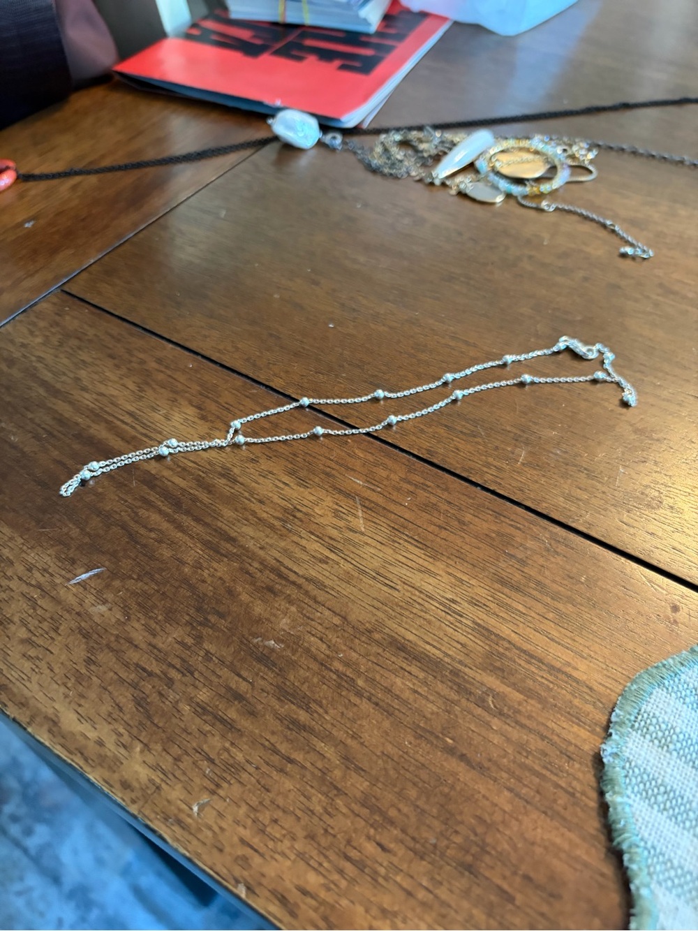 Delicate silver Chain Necklace - Women Jewelry